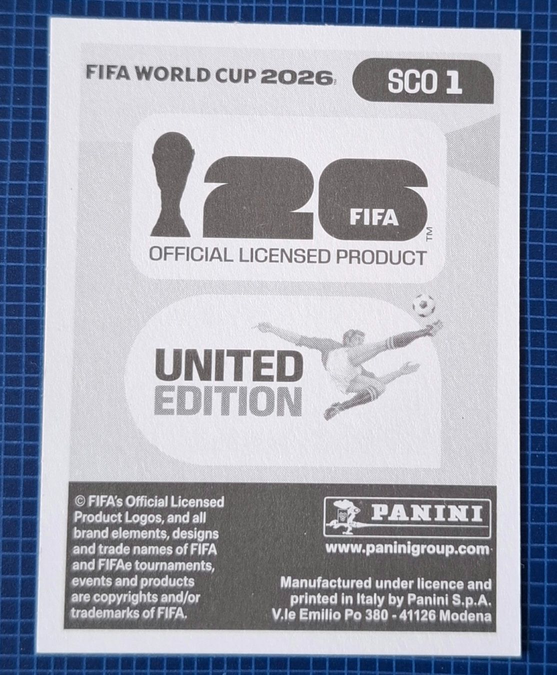 Panini Carte collezionabili: WM 2026  Paninibild Nr. SCO1. – Nuovo e nell'imballaggio originale da Rotkreuz venduto da keerthdi 1
