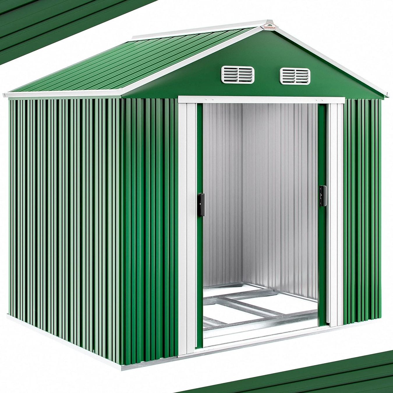 Gartenhäuser & Gewächshäuser: GARDEBRUK Gerätehaus Grün – Neu und originalverpackt aus Bottighofen von zaap