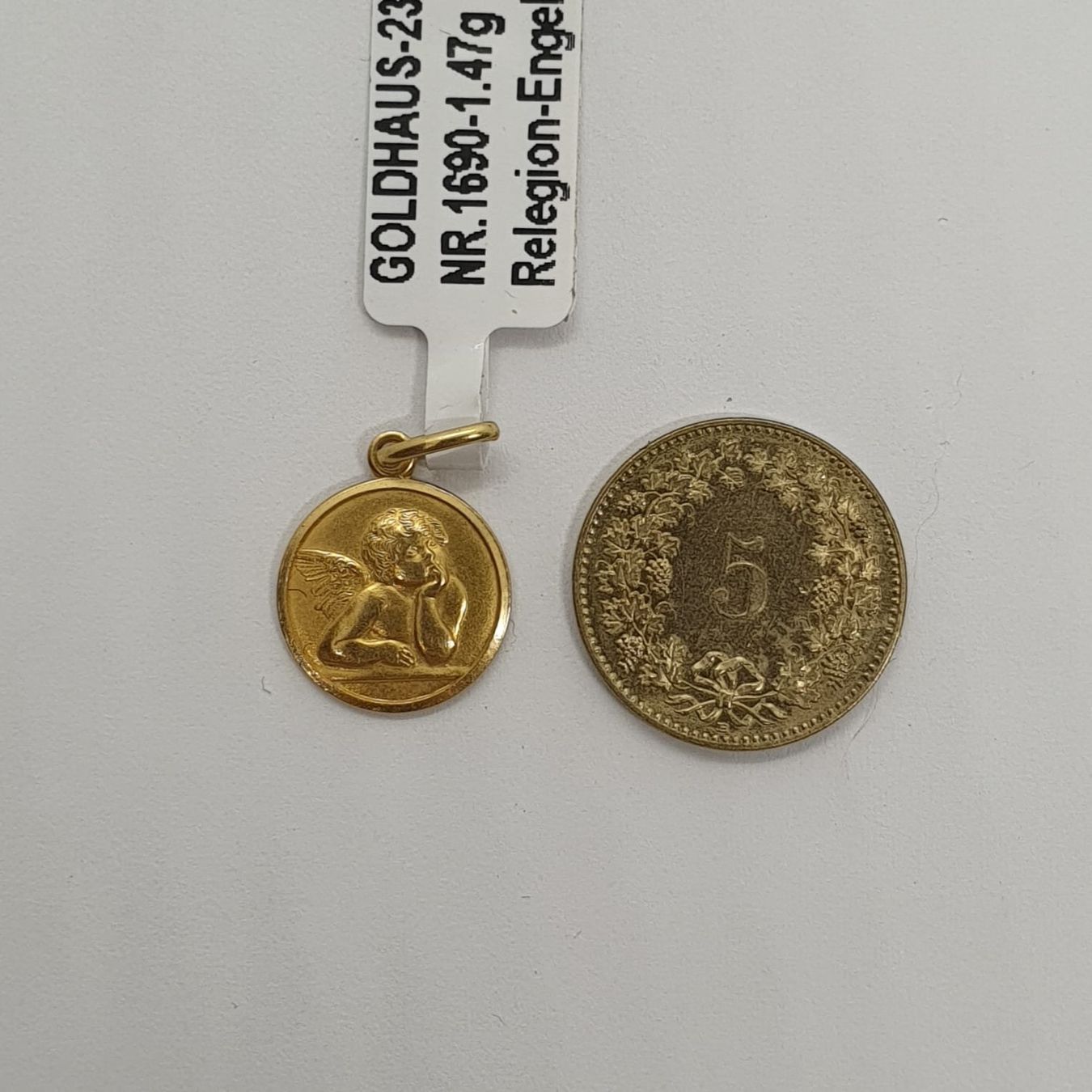 Ciondoli: Echt 18K Gold - Engel Anhänger – Usato da Luzern venduto da Goldhaus-Luzern 1