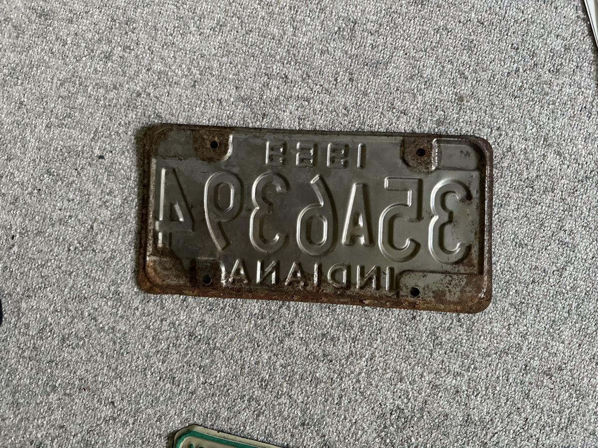 Insegne: Original 1969 Indiana License Plate  – Usato da zürich venduto da PatCat02 1