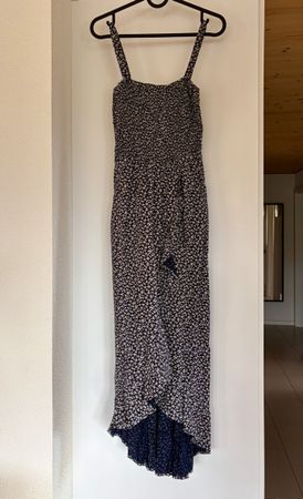 Hollister Kleid dunkelblau geblümt Grösse XS (neuwertig)