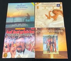 4er Set Schallplatten,Oldies,Richard Claydermann u.a.
