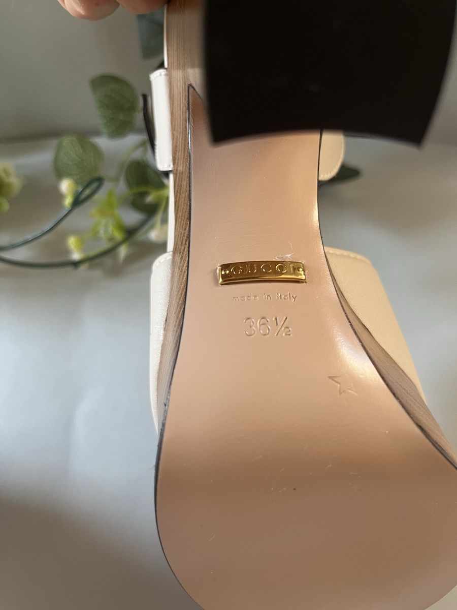 Gucci Scarpe da donna: Gucci Interlocking G Leather Platform Sandals White EU37.5 – Nuovo (secondo la descrizione) da Lausanne venduto da S_luxury 8