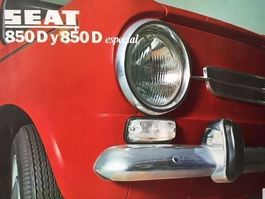 SEAT 850 D & Speciale seltener Prospekt catalogue brochure