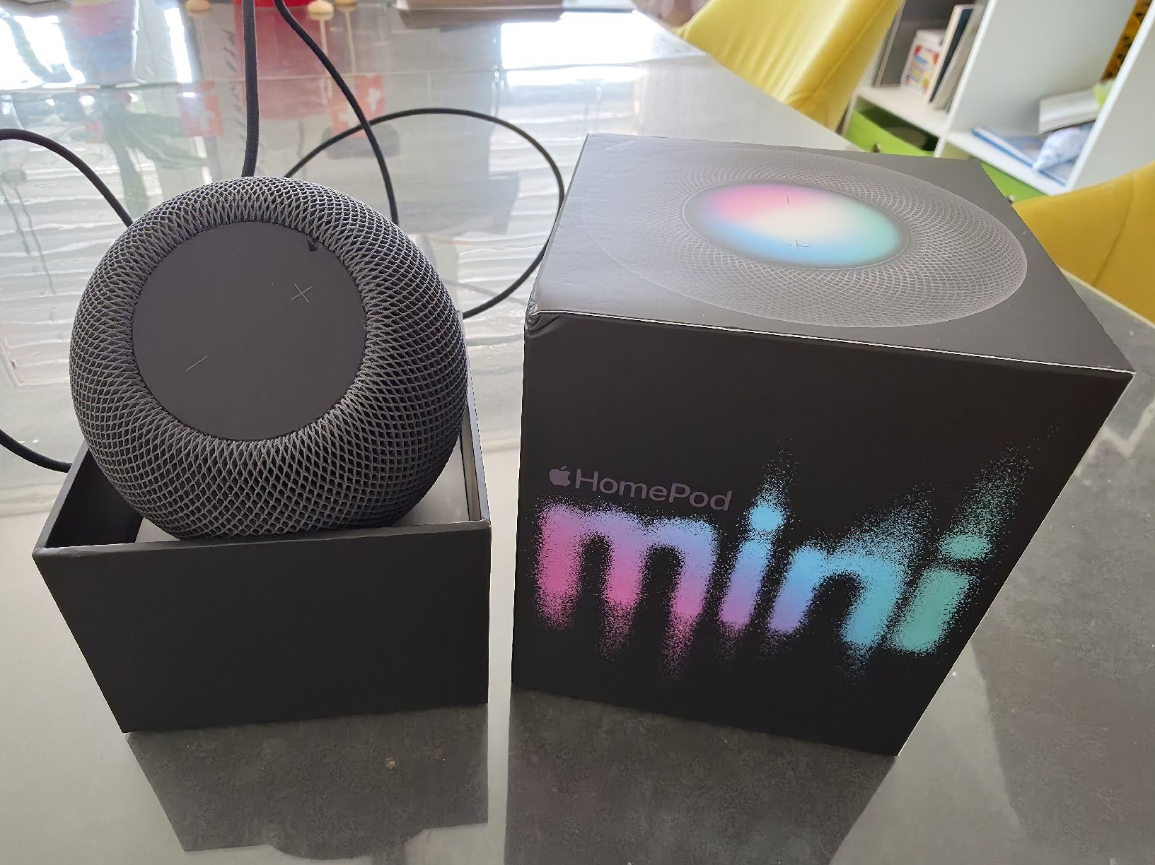 Apple Lautsprecher: Apple HomePod mini Mitternacht (Schwarz) – Neu (gemäss Beschreibung) aus Laufen von patrikdiri