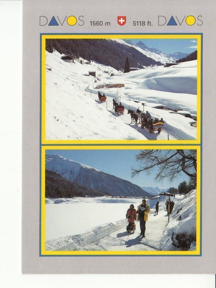 Cartoline postali: Davos 28 um 1995 – Usato da Bürglen TG venduto da StampGraf