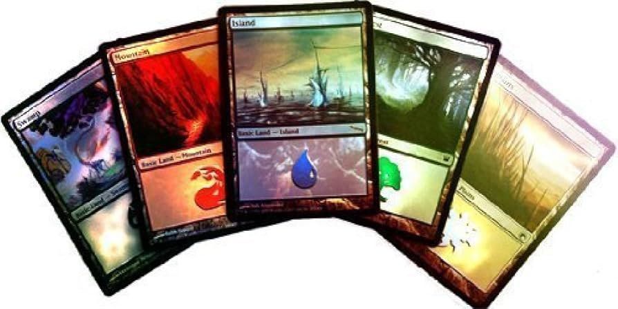 Magic The Gathering Carte collezionabili: 30 Foil Basic Lands Magic the Gathering – Usato da Kloten venduto da dermedic22