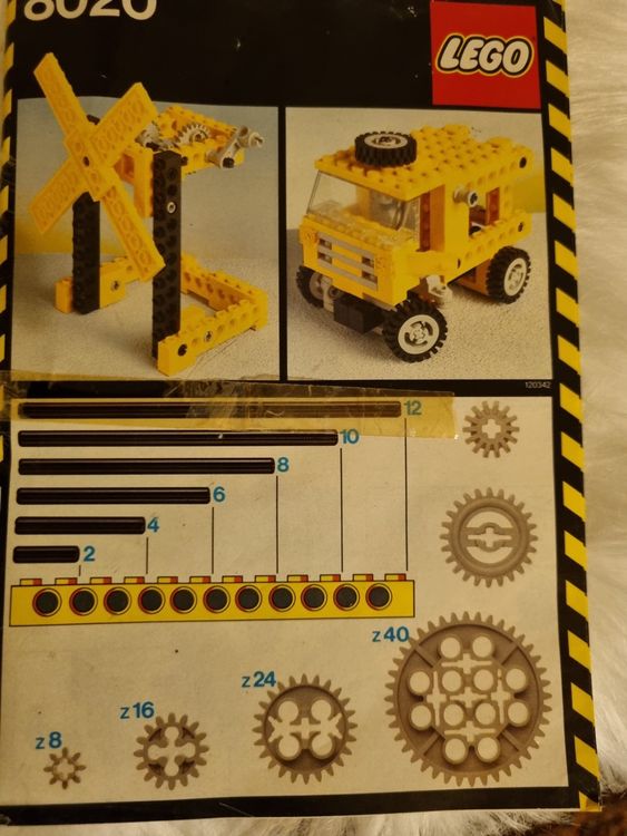 Lego 8020  Anleitung/ Bedienungsanleitung 1