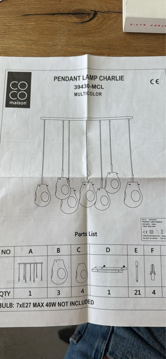 Lampadari & plafoniere: Lampe – Nuovo (secondo la descrizione) da Bonstetten venduto da azp_hzy5 5