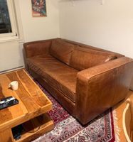 Echtes Ledersofa im Clubstyle