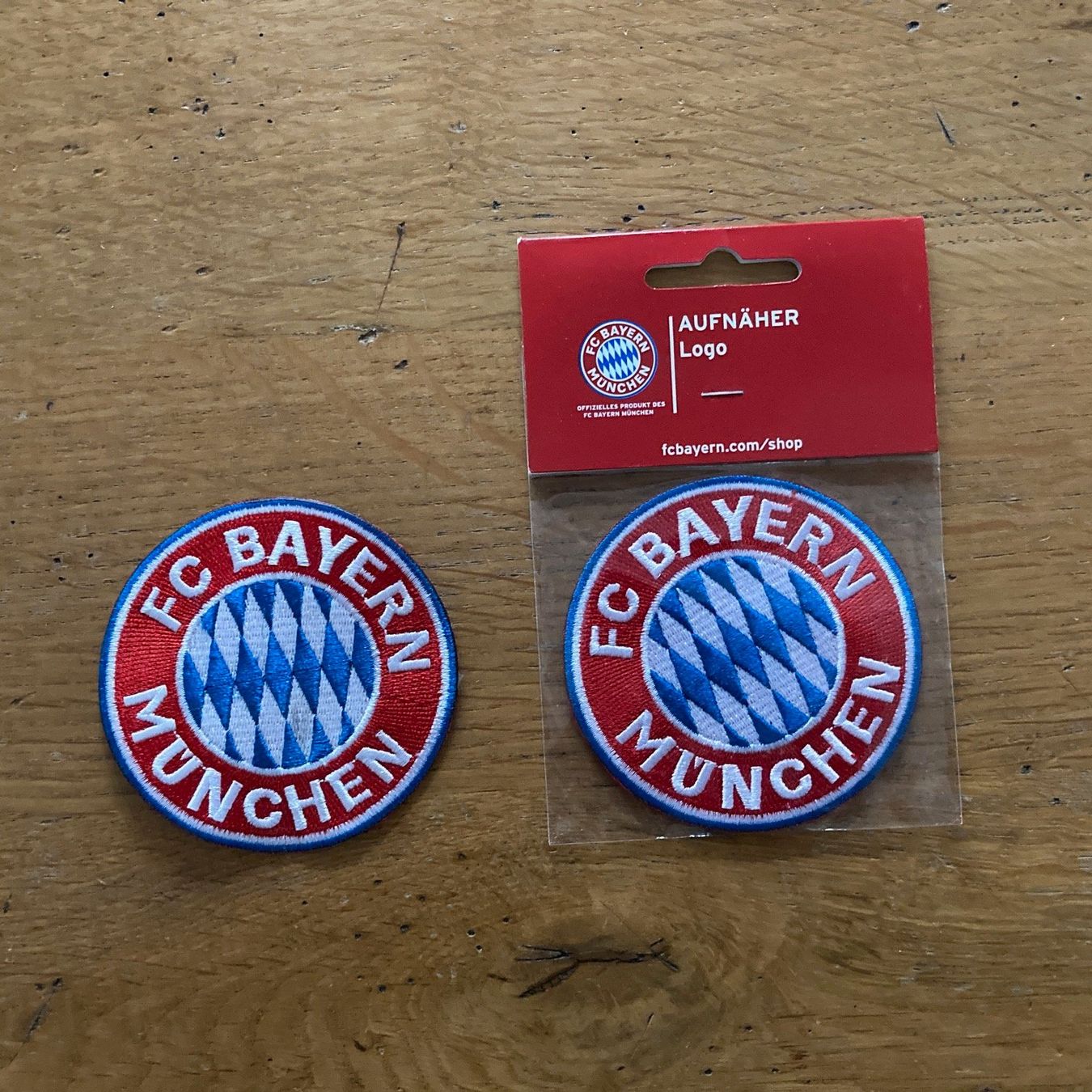 2 Aufnäher Patch Bayern München neu 1 noch originalverpackt (Neu ...