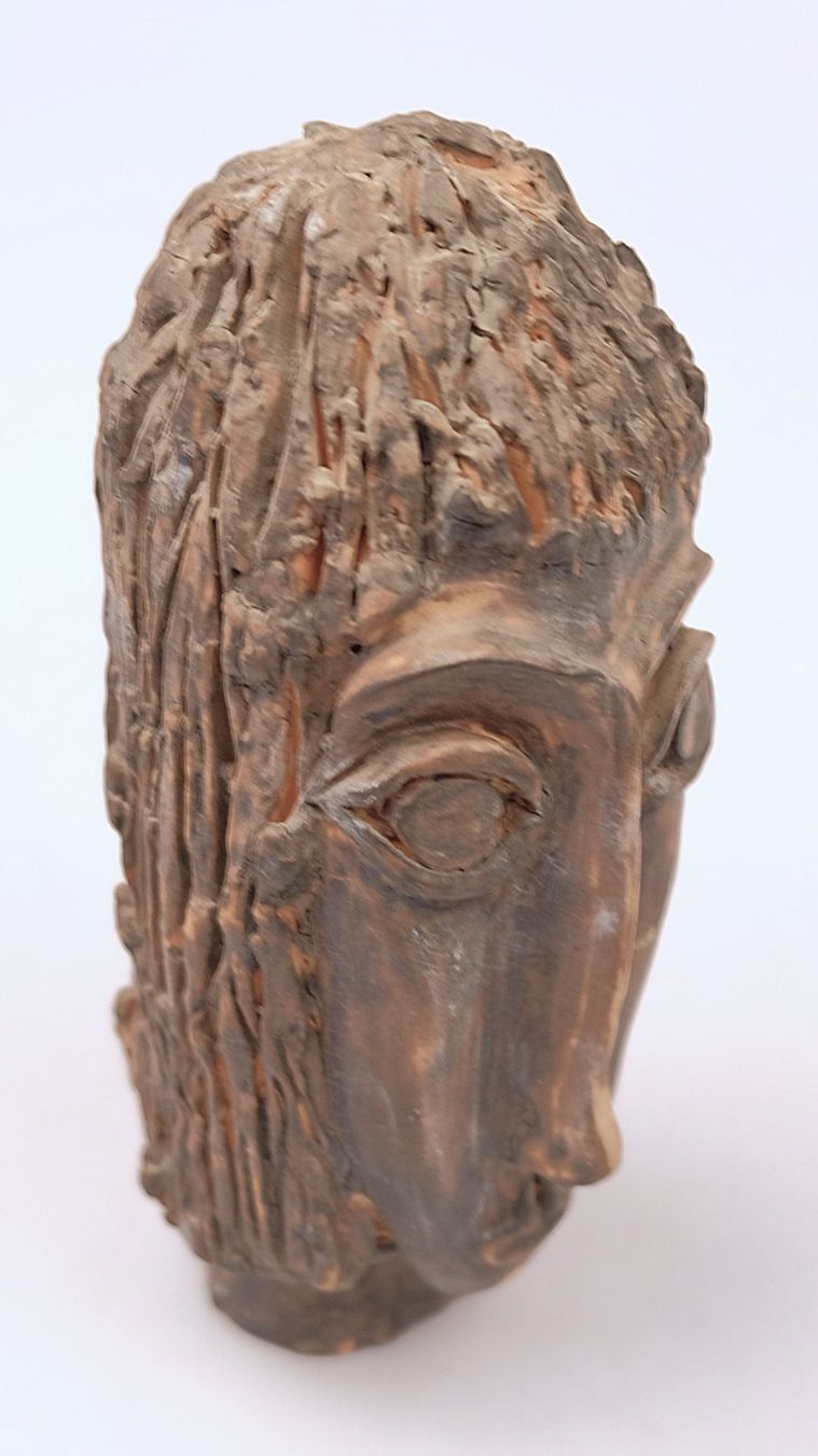 Skulpturen & Statuen: Handgemachte Tonskulptur eines Kopfes – Gebraucht aus Volketswil von brockipfannenstil 6