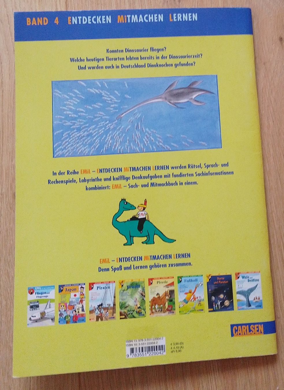 Libri: Buch Emil Ein Sach- und Mitmachbuch Dinosaurier – Usato da Wohlen AG venduto da salamanderspielwaren 3