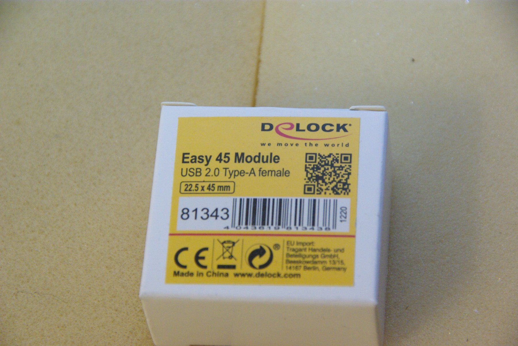 Stecker: DELOCK Easy 45 Module, USB, weiss – Neu und originalverpackt aus Herisau von Cevianer1844