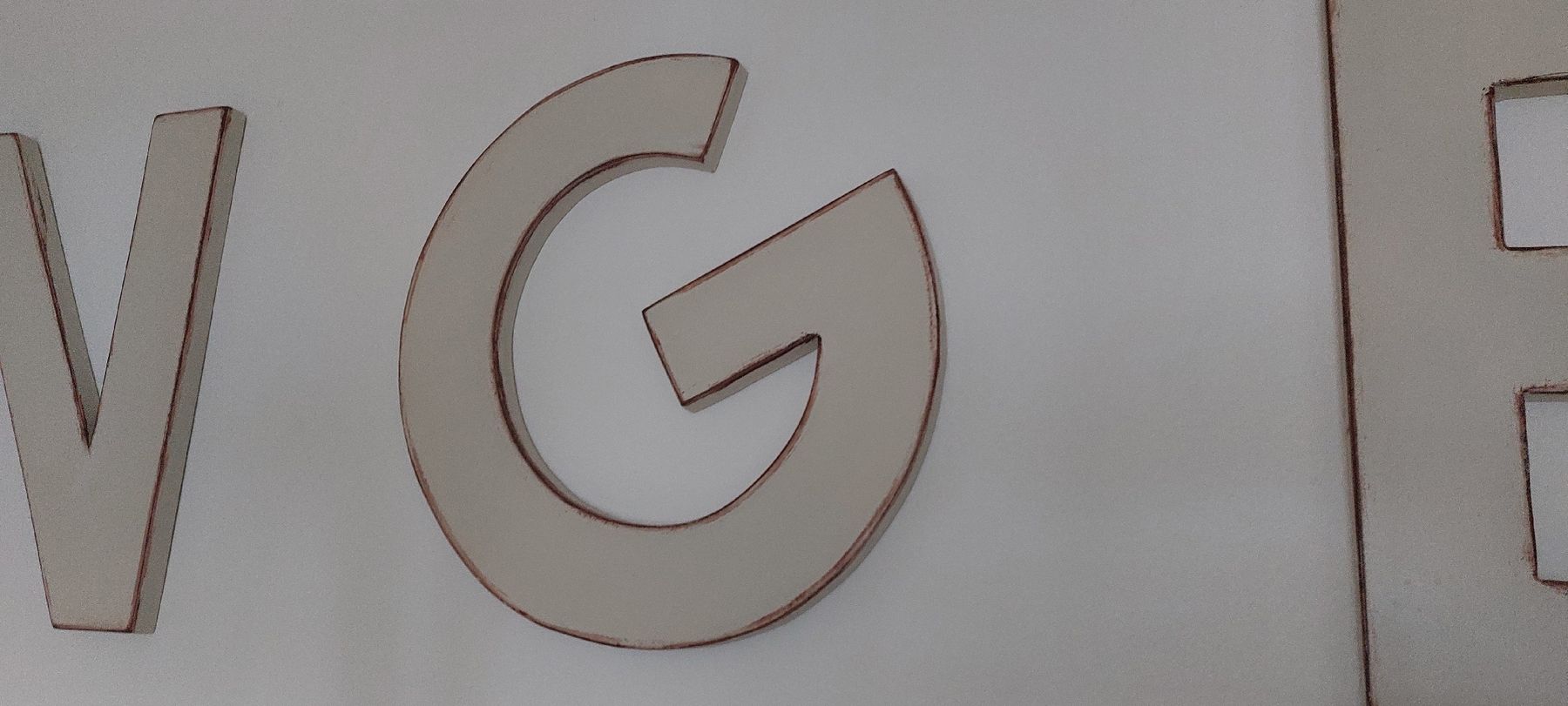 Alle Dekorationen: Grosser Holz Schriftzug ANGEL – Gebraucht aus Rheinfelden von Zottel3 4