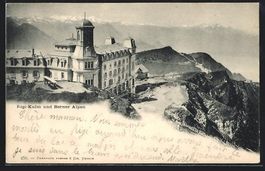 AK Rigi-Kulm und Berner Alpen, 1899