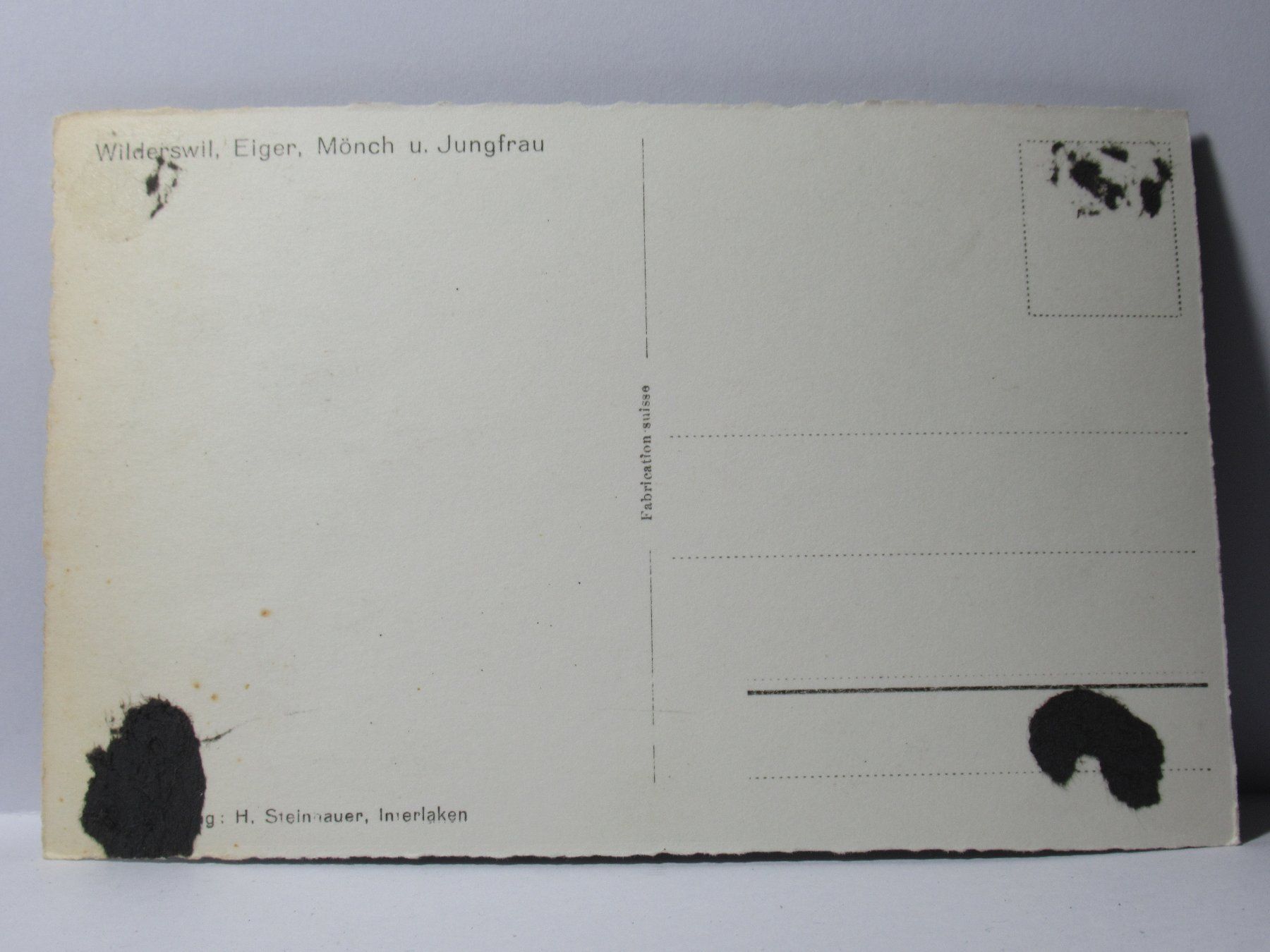 Ansichtskarten: Wilderswil , Eiger , Mönch u. Jungfrau – Gebraucht aus Grenchen von Bluemchen1900 1