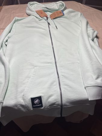 Mammut Giacca con cappuccio-cotone color pistacchio-tg XXL
