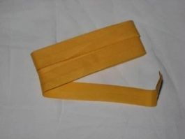 Schrägband sonnengelb 2cm/1cm breit
