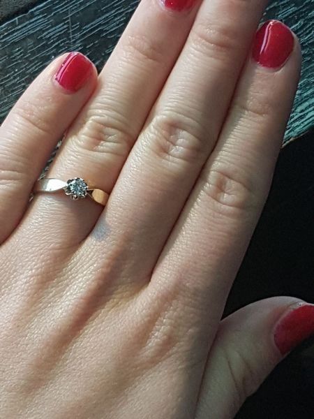 Anelli: Solitär - Verlobungsring mit 1 Brillant – Nuovo (secondo la descrizione) da Unterägeri venduto da Altgoldschmuck 2
