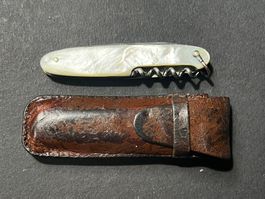 J. Küderli Lausanne/Zürich Sackmesser 83 mm Perlmutt Rarität