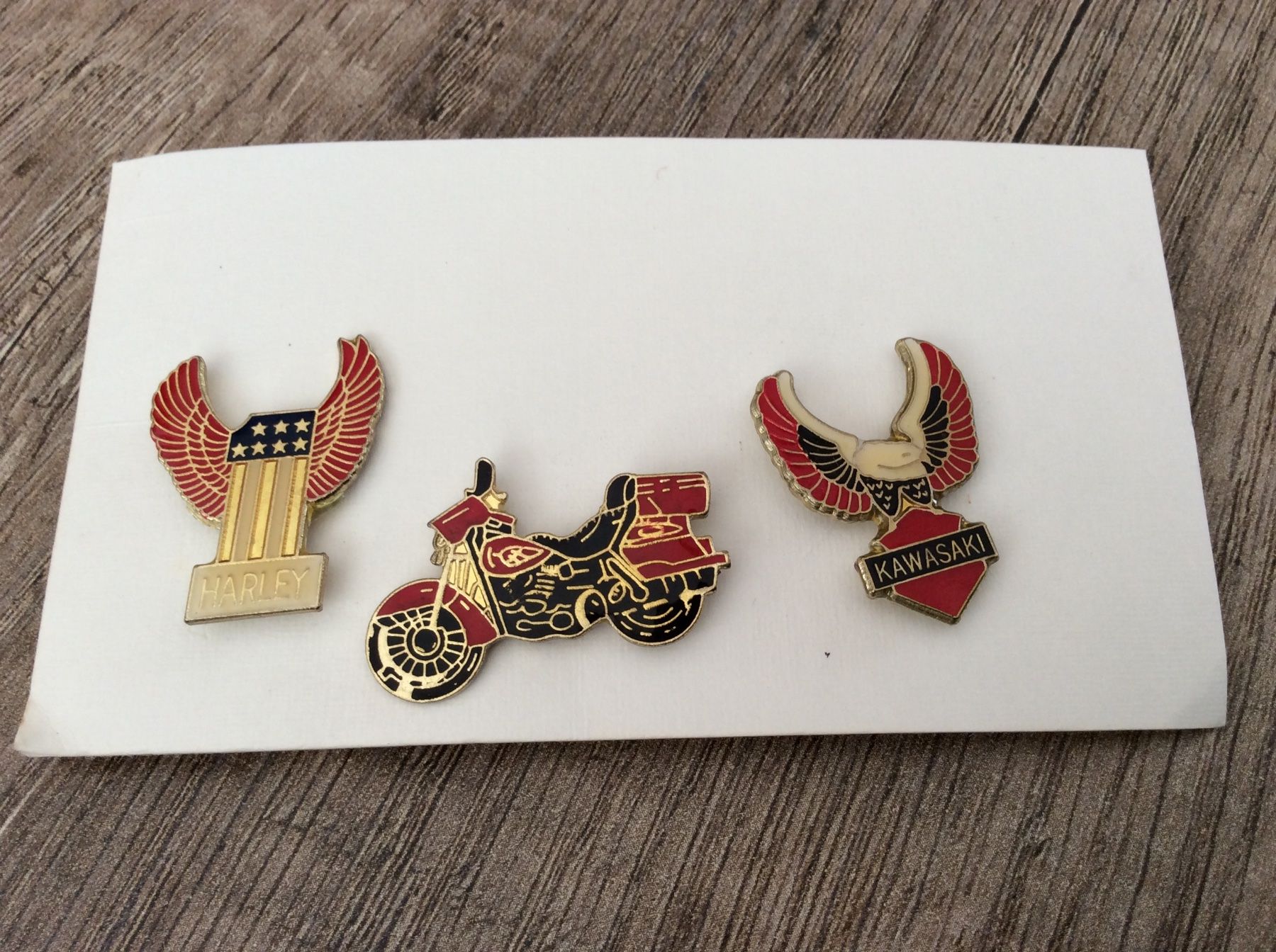 Placchette & Badge: 3 Motorrad Pins – Usato da Triesen / Liechtenstein venduto da Edgardo55