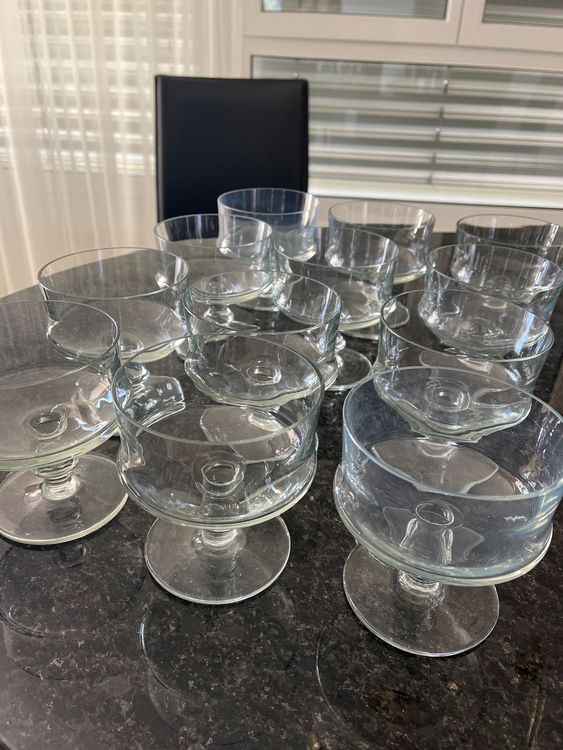 Hosteria Dessertgläser 240 Ml – 6 Stück, Gehärtetes Glas, Stapelbar, Spülmaschinenfest