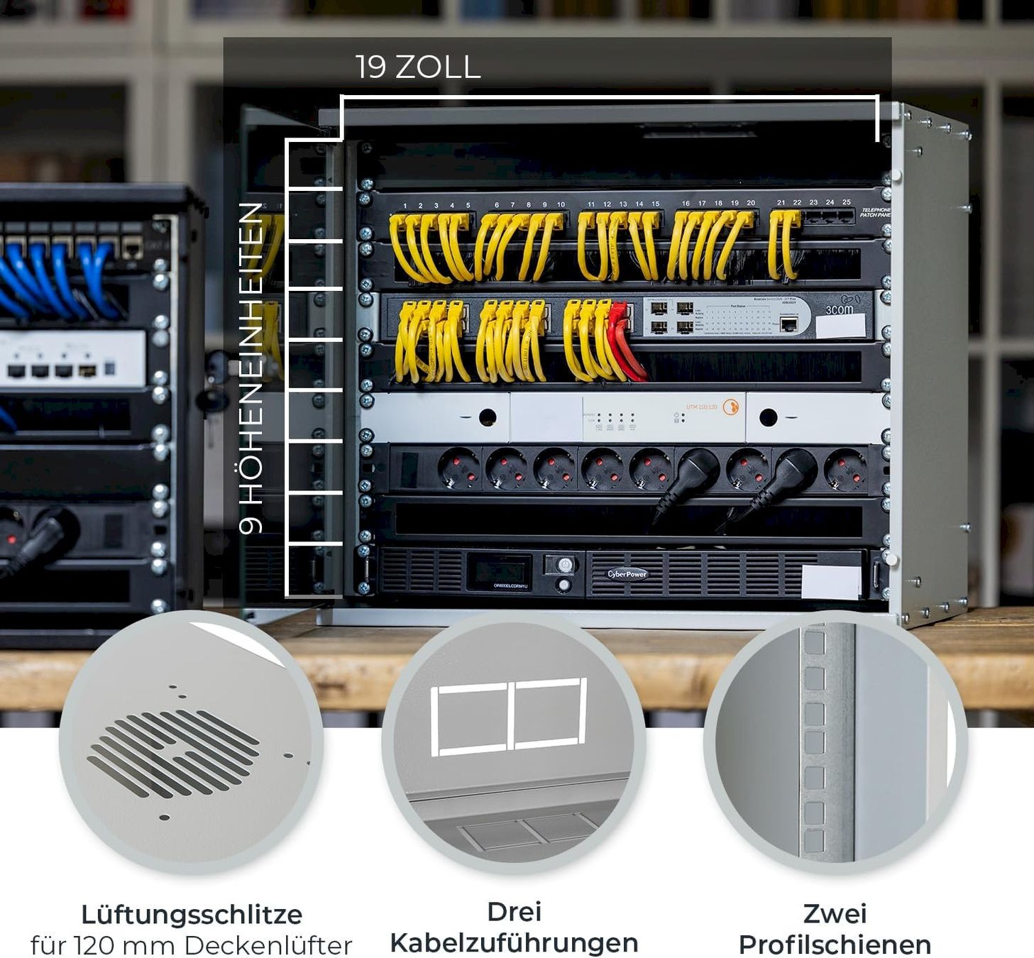 Sonstiges zu Computer & Netzwerk: HMF Serverschrank 19 Zoll 9HE – Neu und originalverpackt aus Bottighofen von zaap 2