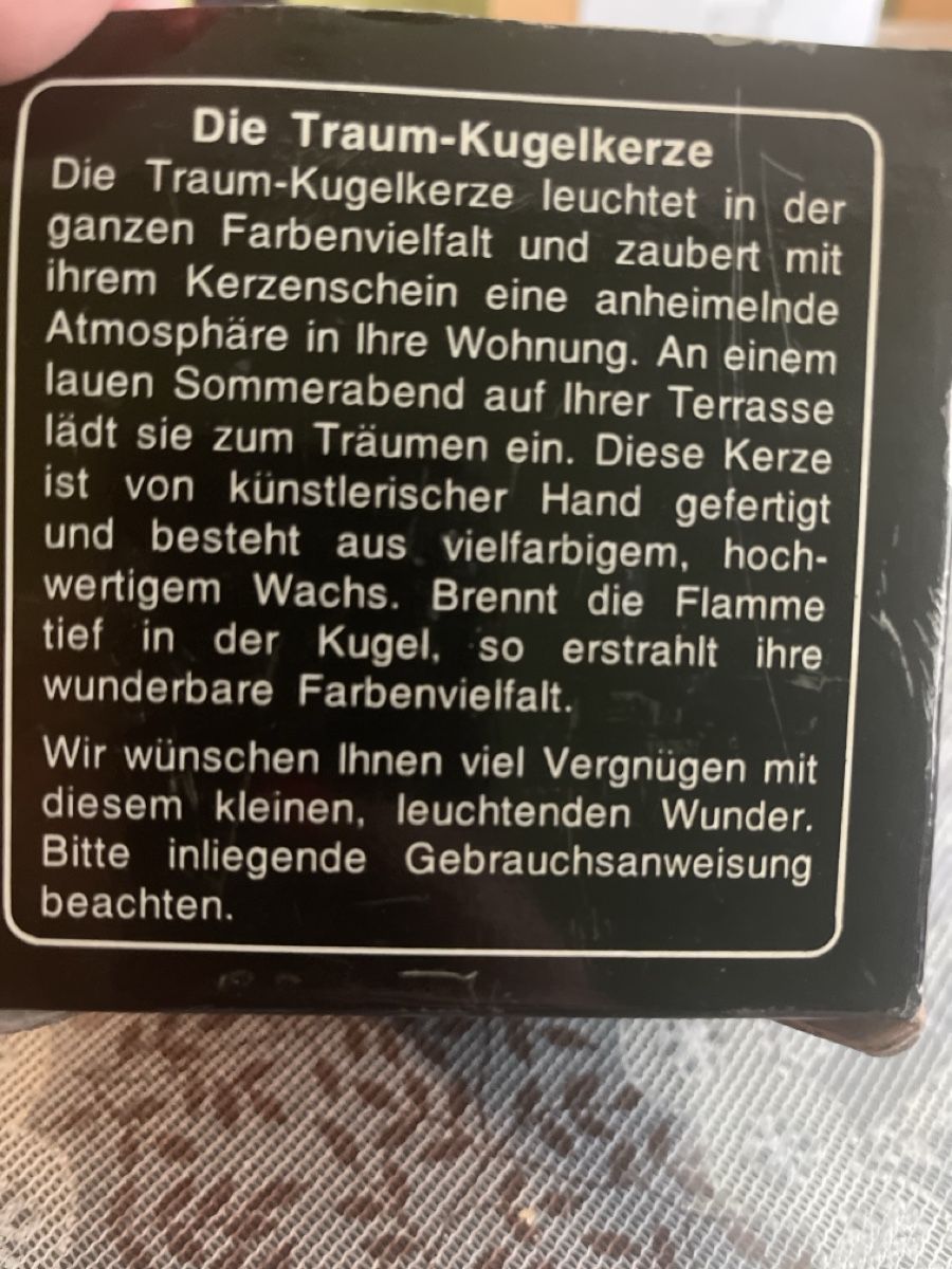 Kerzen: Dekorative Kugel schwarz weiss Muster – Neu (gemäss Beschreibung) aus Zürich von Belisimo 5