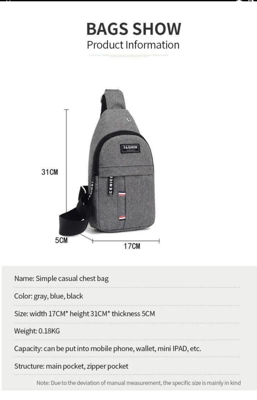 Borse: Unisex Brusttasche Blau – Nuovo e nell'imballaggio originale da Winterthur venduto da Pcline1 5