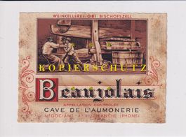 Etikette für Wein - Beaujolais /bd