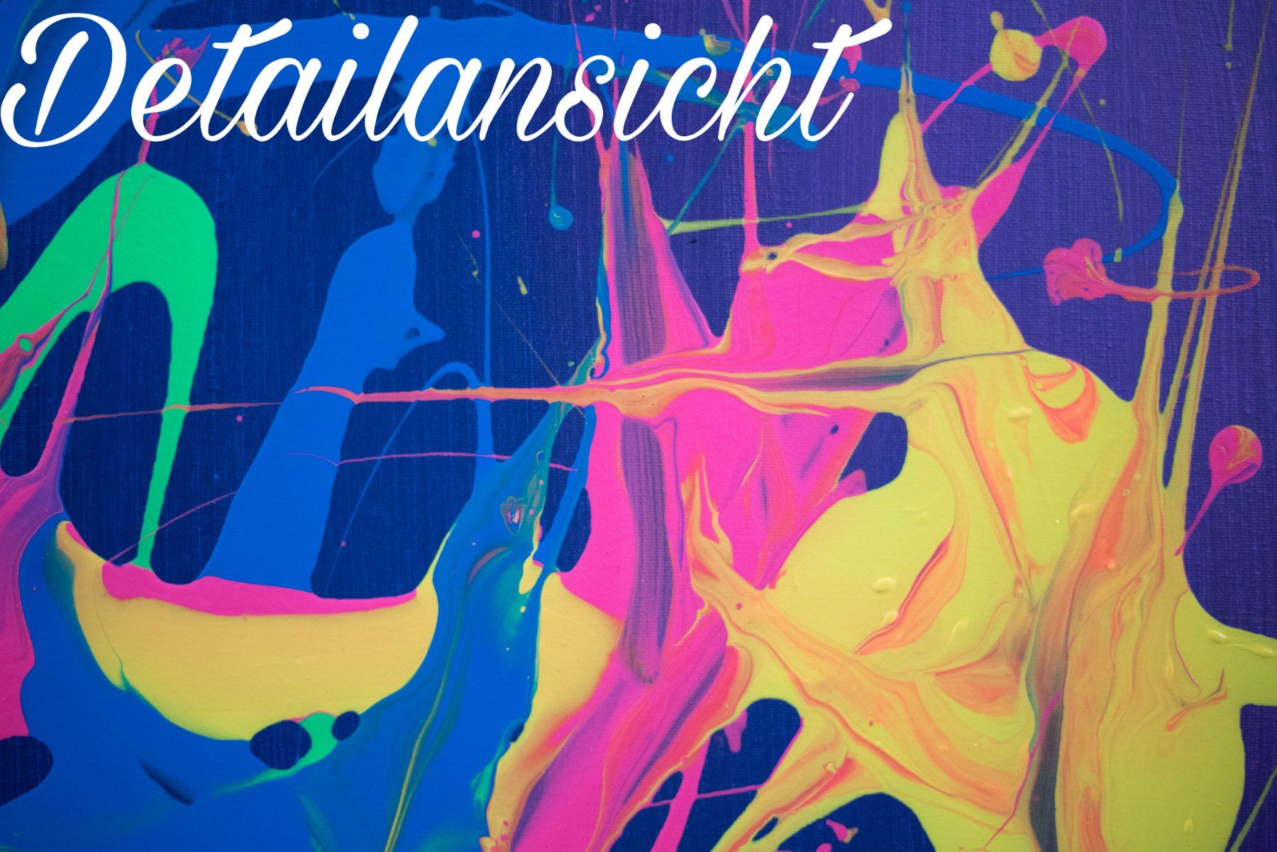 Dipinti: Acrylbild abstrakt pouring bunt Unikat – Nuovo e nell'imballaggio originale da Rheinau venduto da Sussel 4