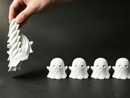 Geist Fidget Toy ausziehbar, Halloween Spielzeug, 3D-Druck
