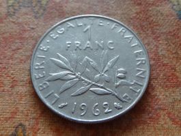 FRANCE  1 Franc  1962  (P)