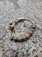 Pandora Armband mit Charms, 925 Silber, Top Zustand 👍..