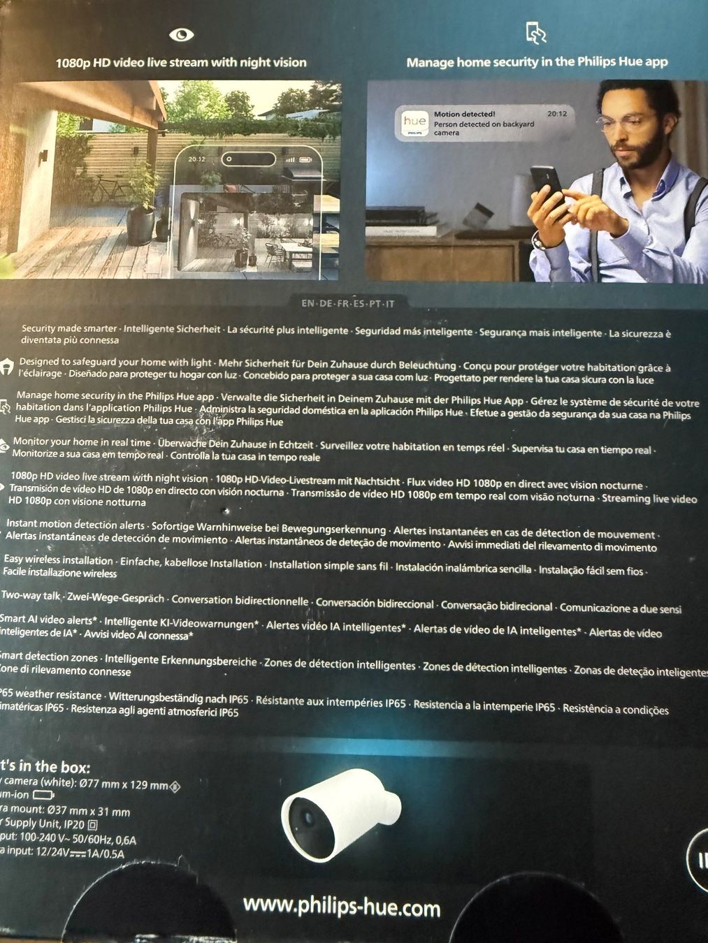 Philips Fotocamera: Philips Hue Camera Security – Usato da Nürensdorf venduto da Flyer13 1