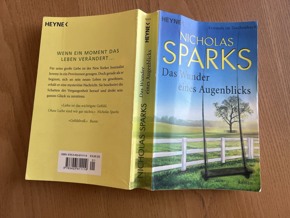 Libri: Buch Das Wunder eines Augenblicks von Nicholas Sparks – Usato da Ruggell venduto da Malbuntiger01