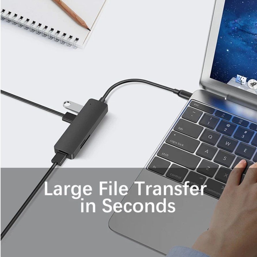 Laufwerke & Adapter: Typ C Hub 5 IN 1 Multi Splitter Adapter Mit TF SD Reader Slo – Neu und originalverpackt aus Biberist von ShopSoltan 2