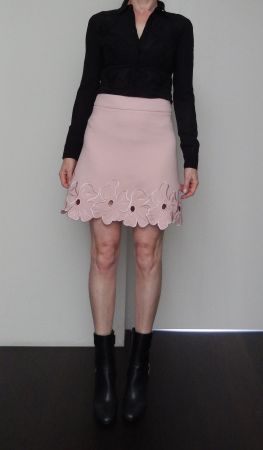 Orig. LA PERLA bestickte Seidenbluse Gr. XXS-XS, NP 835.—