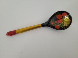 Bemaltes Original Russisches Holzlöffel ca. 19 cm