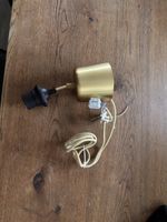 Elegante Pendelleuchte, Lampenfassung Gold, Neuwertig