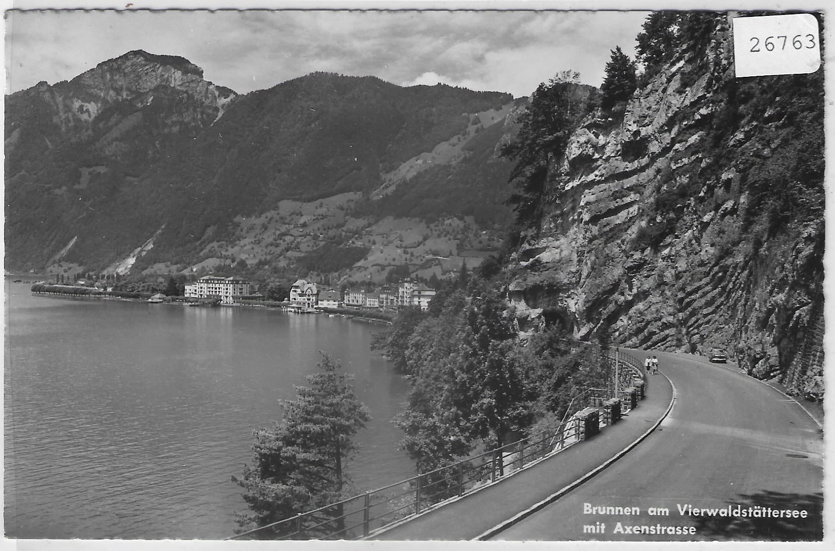 Cartoline postali: Brunnen mit Axenstrasse – Usato da Ettingen venduto da Kartenplanet