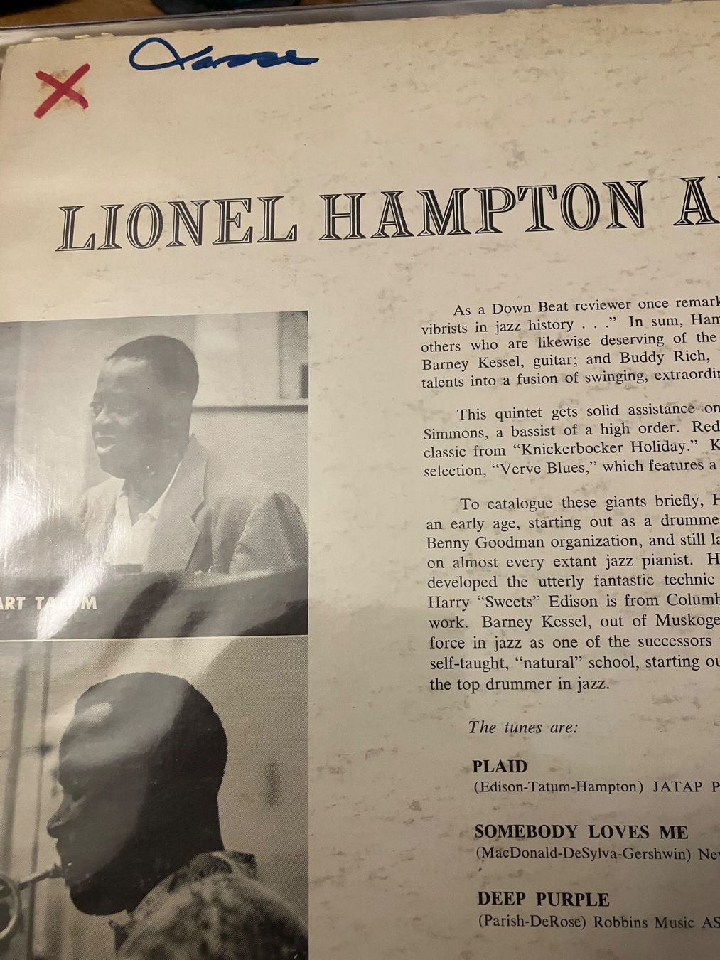 Schallplatten: Lionel Hampton - and his Giants, LP Jazz – Gebraucht aus Widen von DexterGordon 1