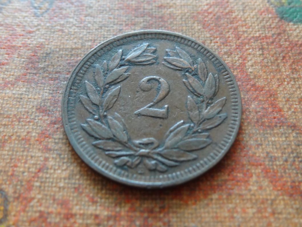 Tutti le monete: 2 Rp. 1900  (A) – Usato da Romanel-sur-Lausanne venduto da Swift13 1