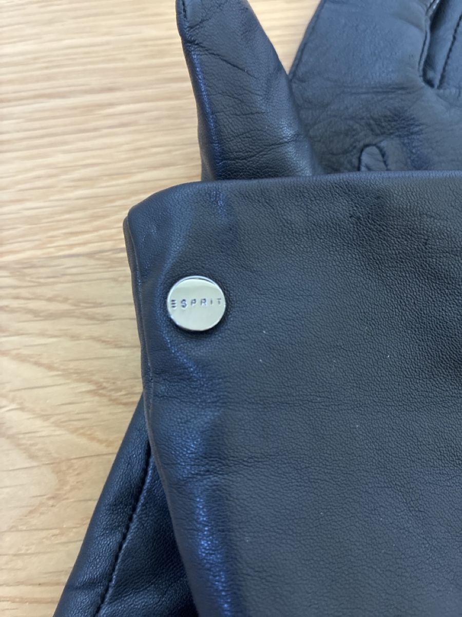 Esprit Handschuhe & Handstulpen: Lederhandschuhe Esprit Grösse 7.5 Schwarz – Gebraucht aus Birmenstorf AG von Midget0 2