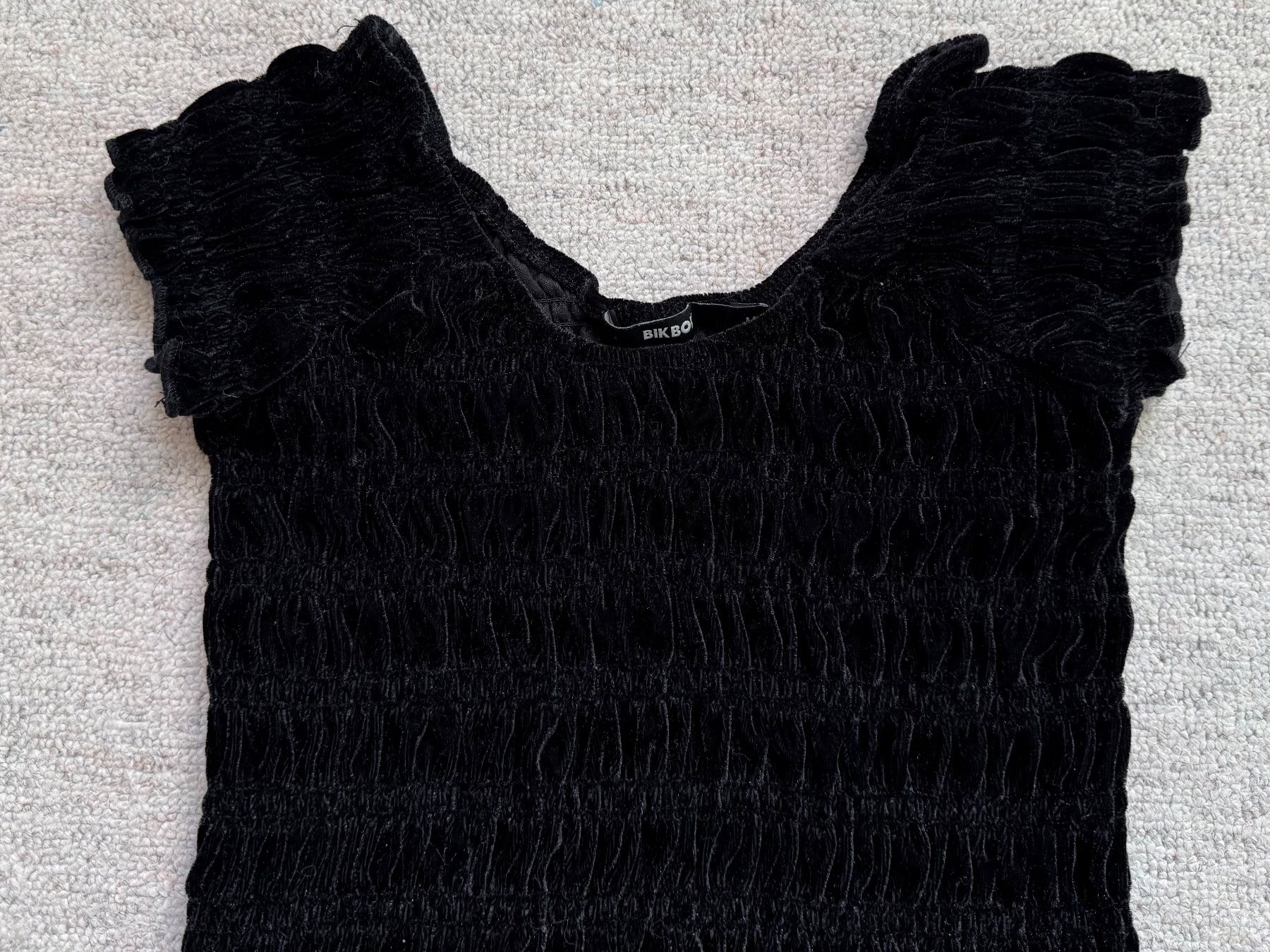 Tops: top " Bik Bok "en smock velours noir – Neu (gemäss Beschreibung) aus Echandens von pepite30 6