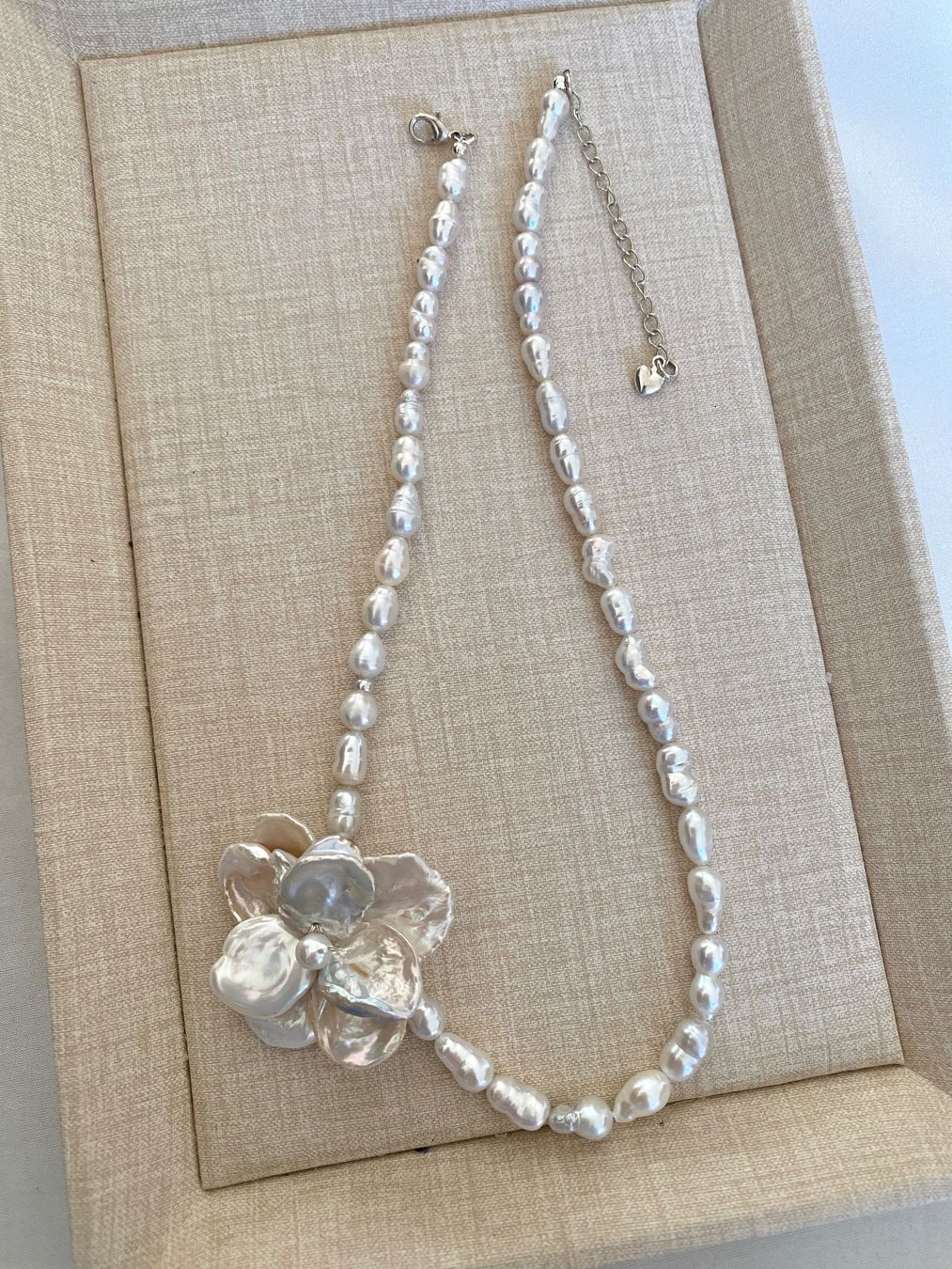 Bracciali & Braccialetti: Süsswasserperlen Kette  echte – Nuovo e nell'imballaggio originale da Sarnen venduto da catnini