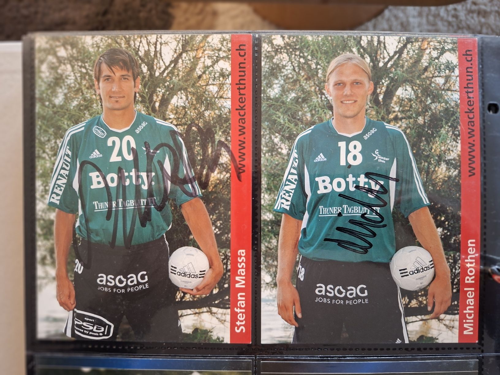 Autogramme: 13x Wacker Thun Handball Autogrammkarten original – Gebraucht aus Thun von wuschu 3