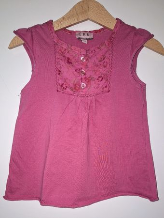 CFK Top en coton rose - Taille 4A - Très bon état🌸