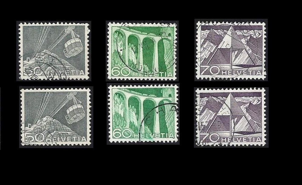 Tutti i francobolli: 1949 Technik und Landschaften, schön gestempelt – Usato da Baar venduto da miam8 4